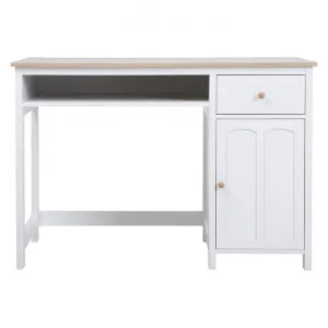 Dumonde Study Desk, 110cm, White by Modish, a Desks for sale on Style Sourcebook