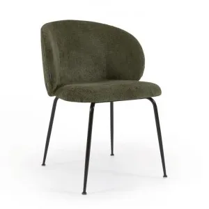 Kent Chenille Fabric Dining Chair, Green by El Diseno, a Dining Chairs for sale on Style Sourcebook