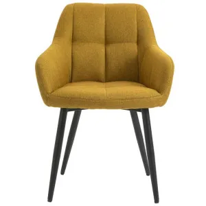 Hoff Fabric Dining Chair, Set of 2, Yellow by Emporium Oggetti, a Dining Chairs for sale on Style Sourcebook