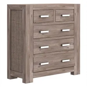 Ballarat Acacia Timber 5 Drawer Tallboy by MY Room, a Dressers & Chests of Drawers for sale on Style Sourcebook