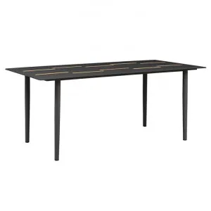 Indosoul Slim Metal Outdoor Dining Table, 180cm, Charcoal by Indosoul, a Tables for sale on Style Sourcebook