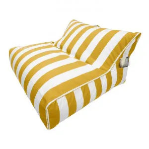 Miami Outdoor Bean Bag Cover, Yellow Strip by Mio Lusso, a Outdoor Chairs for sale on Style Sourcebook