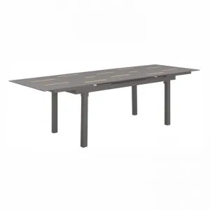 Indosoul Milan Metal Outdoor Extention Dining Table, 200-260cm, Graphite by Indosoul, a Tables for sale on Style Sourcebook
