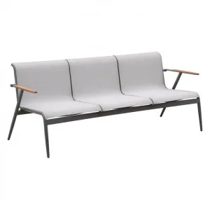 Indosoul Milan Metal Outdoor Sofa, 3 Seater, Charcoal by Indosoul, a Outdoor Sofas for sale on Style Sourcebook