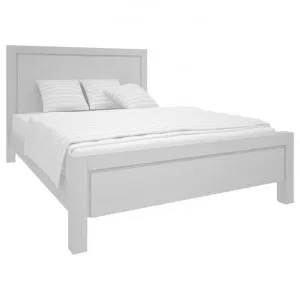 Kanye Acacia Timber Bed, Double, Rustic White by MY Room, a Beds & Bed Frames for sale on Style Sourcebook