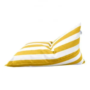 Kuta Outdoor Bean Bag Cover, Yellow Strip by Mio Lusso, a Outdoor Chairs for sale on Style Sourcebook