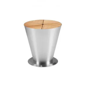 Indosoul Chilly Bin With Teak Lid, Anodised Silver by Indosoul, a Tables for sale on Style Sourcebook