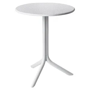 Step Italian Made Commercial Grade Indoor / Outdoor Round Dining Table, 60cm, White by Nardi, a Tables for sale on Style Sourcebook