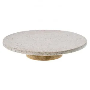 Sarella Terrazzo & Timber Lazy Susan, 35cm by Casa Sano, a Tableware for sale on Style Sourcebook