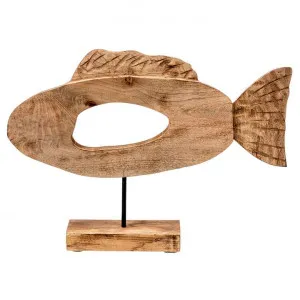 Woodroffe Carved Mango Wood Oval Sculpture Ornament by Casa Sano, a Statues & Ornaments for sale on Style Sourcebook