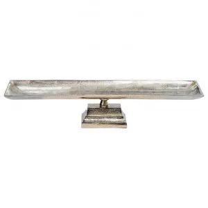 Luccian Metal Long Rectangular Pedestal Tray by Casa Uno, a Trays for sale on Style Sourcebook