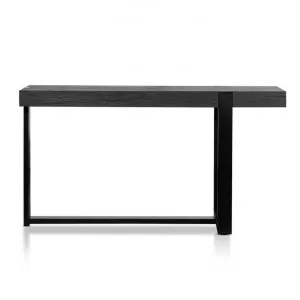 Eleni Elm Timber & Metal Console Table, 150cm, Black by Conception Living, a Console Table for sale on Style Sourcebook