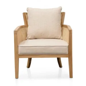 Keith Timber & Rattan Armchair, Distressed Natural / Sand by Conception Living, a Chairs for sale on Style Sourcebook