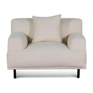 Faro Boucle Fabric Armchair, Ivory by Conception Living, a Chairs for sale on Style Sourcebook