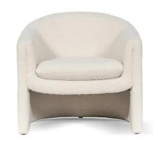 Bonner Boucle Fabric Tub Chair, Ivory by Conception Living, a Chairs for sale on Style Sourcebook