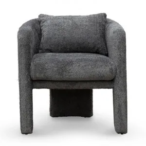 Errol Faux Fur Tub Chair, Iron Grey by Conception Living, a Chairs for sale on Style Sourcebook