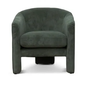 Chesler Corduroy Fabric Armchair, Olive by Conception Living, a Chairs for sale on Style Sourcebook