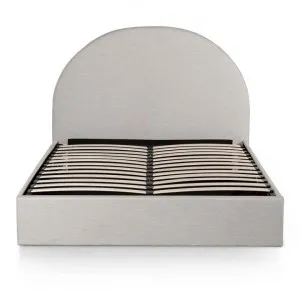Oran Fabric Gas Lift Platform Bed, Queen, Pearl Grey by Conception Living, a Beds & Bed Frames for sale on Style Sourcebook
