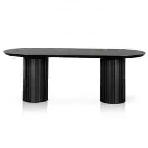 Mossvale Wooden Oval Dining Table, 220cm, Black by Conception Living, a Dining Tables for sale on Style Sourcebook