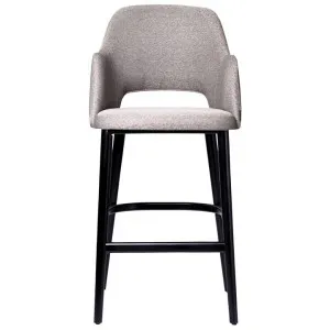 Durafurn Sorbet Commercial Grade Fabric Bar Stool, Taupe / Black by Durafurn, a Bar Stools for sale on Style Sourcebook