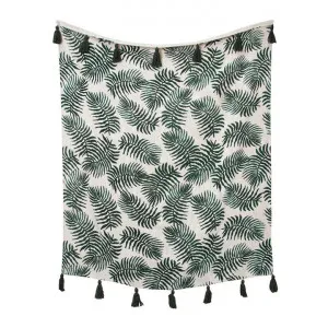 Alannah Cotton Throw, 130x170cm, Foliage by j.elliot HOME, a Throws for sale on Style Sourcebook