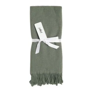 Camila Waffle Cotton Hand Towel, Set of 2, Chive by j.elliot HOME, a Towels & Washcloths for sale on Style Sourcebook