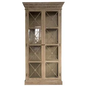 Varroville Oak Timber 2 Door Display Cabinet, Lime Washed Oak by Manoir Chene, a Cabinets, Chests for sale on Style Sourcebook