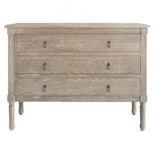 Michelle Oak Timber 3 Drawer Dresser, Burnt Oak by Manoir Chene, a Dressers & Chests of Drawers for sale on Style Sourcebook