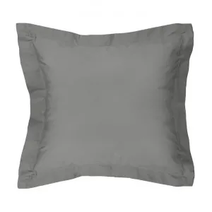 Algodon 300TC Cotton Euro Pillowcase, Charcoal by Algodon, a Bedding for sale on Style Sourcebook