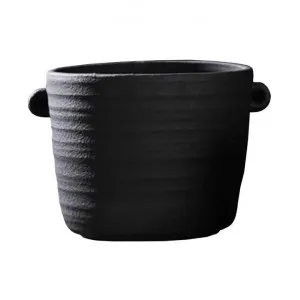 Ganda Terracotta Pot, Large, Black by Florabelle, a Plant Holders for sale on Style Sourcebook
