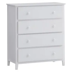 Clement Wooden 4 Drawer Tallboy by Dodicci, a Dressers & Chests of Drawers for sale on Style Sourcebook