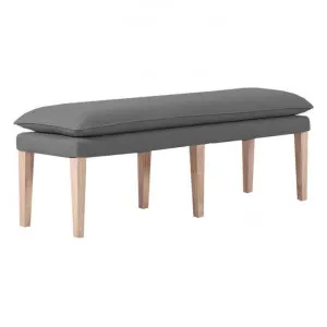 Osaka Velvet Fabric Bench, 130cm, Grey by Florabelle, a Benches for sale on Style Sourcebook