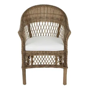Marco Synthetic Wicker Armchair, Natural by Florabelle, a Outdoor Chairs for sale on Style Sourcebook