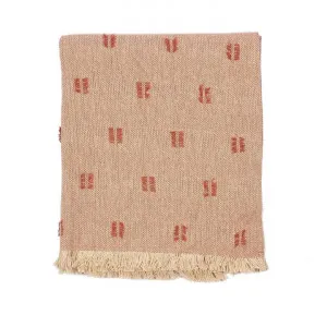 R&H Lorella Cotton Throw, 170x130cm, Rose Dawn by Raine & Humble, a Throws for sale on Style Sourcebook