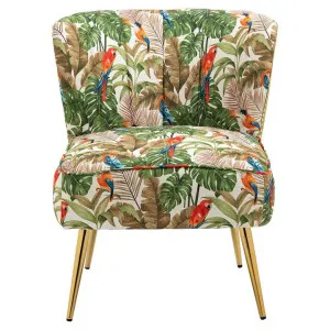 Levant Fabric Accent Chair, Tropical Forest by Blissful Nest, a Chairs for sale on Style Sourcebook