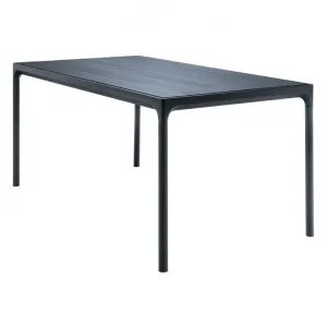 Houe Four Outdoor Dining Table, Metal Top, 210cm, Black / Black by Houe, a Tables for sale on Style Sourcebook