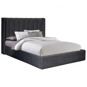 Belmont Fabric Platform Bed, King, Black by ELITEFine Home, a Beds & Bed Frames for sale on Style Sourcebook