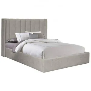 Belmont Fabric Platform Bed, King, Champagne by ELITEFine Home, a Beds & Bed Frames for sale on Style Sourcebook