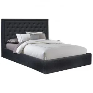Ritz Fabric Platform Bed, King, Black by MATF Furniture, a Beds & Bed Frames for sale on Style Sourcebook