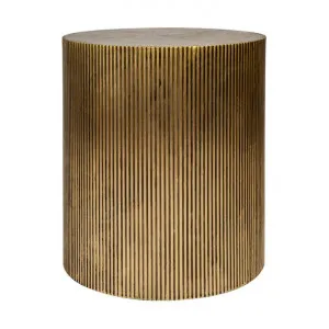 Chadwick Round Side Table, Antique Brass by Cozy Lighting & Living, a Side Table for sale on Style Sourcebook