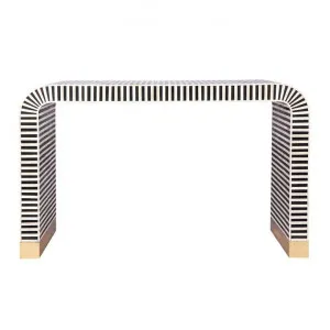 Amara Bone Inlaid Console Table, 120cm, Black / Ivory by Cozy Lighting & Living, a Console Table for sale on Style Sourcebook