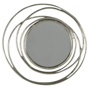 Sheila Metal Frame Wall Mirror, 98cm, Satin Silver by Casa Bella, a Mirrors for sale on Style Sourcebook