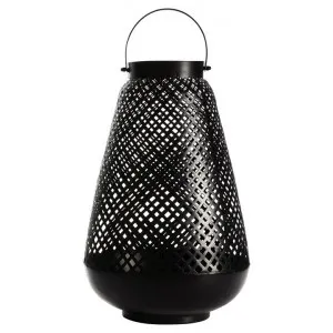 Nork Iron Lantern, Black by Casa Bella, a Lanterns for sale on Style Sourcebook