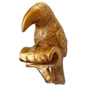 Margery Gold Toucan Pot Hanger, Pack of 2 by Casa Bella, a Statues & Ornaments for sale on Style Sourcebook