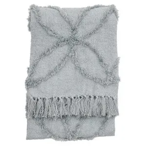 Chettle Tufted Throw, 130x170cm, Grey by Casa Bella, a Throws for sale on Style Sourcebook