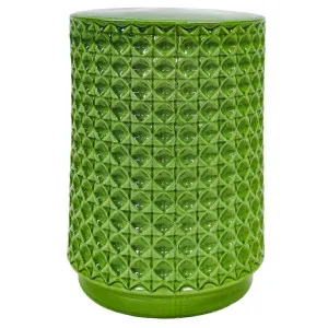 Deliz Ceramic Drum Stool by Hearth & Home, a Side Table for sale on Style Sourcebook