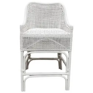 Achille Rattan Counter Stool, White by Chateau Legende, a Bar Stools for sale on Style Sourcebook