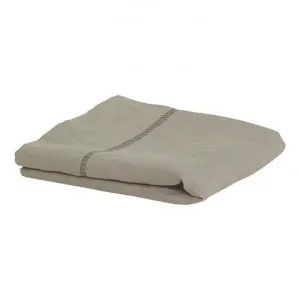Emilie Linen Flat Sheet, Queen, Sand by Provencal Treasures, a Bedding for sale on Style Sourcebook