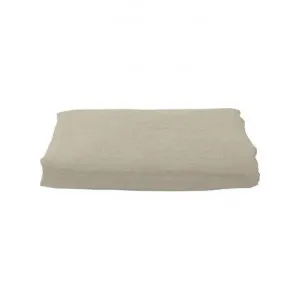 Emilie Linen Fitted Sheet, Queen, Sand by Provencal Treasures, a Bedding for sale on Style Sourcebook
