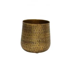 Farida Hammered Metal Planter Pot, Small by Provencal Treasures, a Plant Holders for sale on Style Sourcebook
